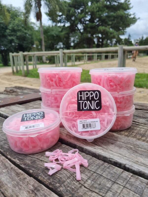 Elástico Para Crina - Rosa -  HIPPO TONIC