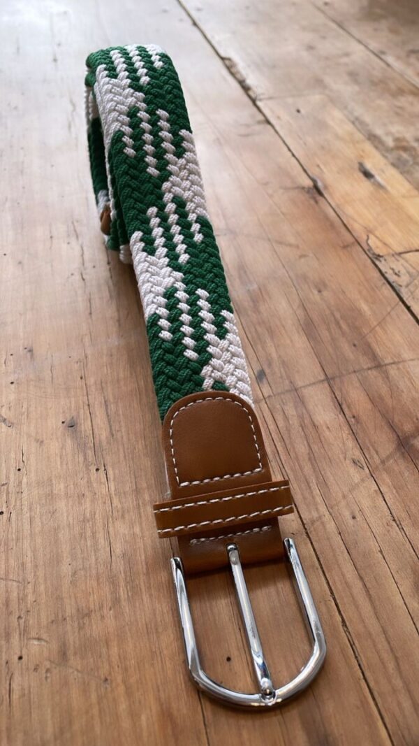 Cinto EuroHorses 100cm - Verde e Branco - Image 2