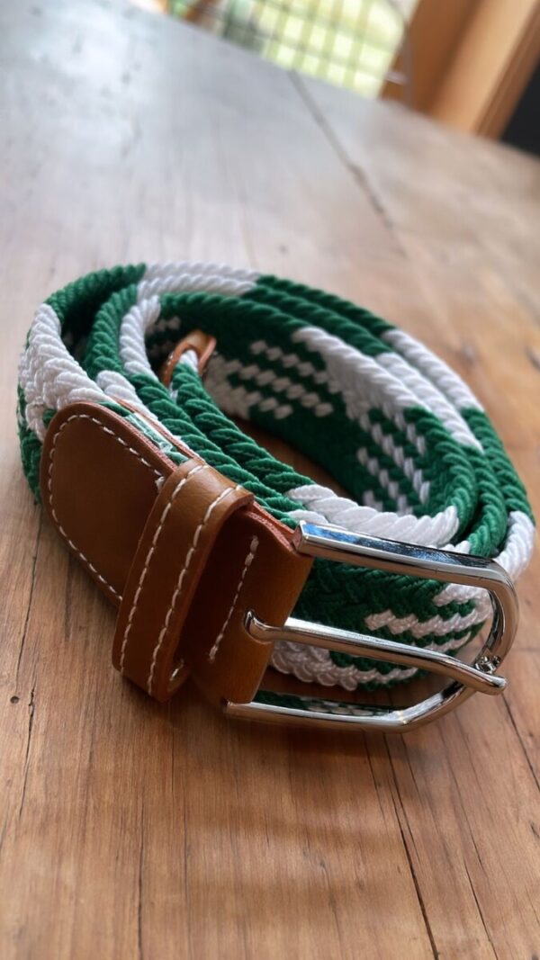 Cinto EuroHorses 100cm - Verde e Branco