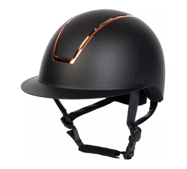 Capacete Harry`s Horse Royal Matt - Preto e Rosè Gold - Tamanho L 58-60